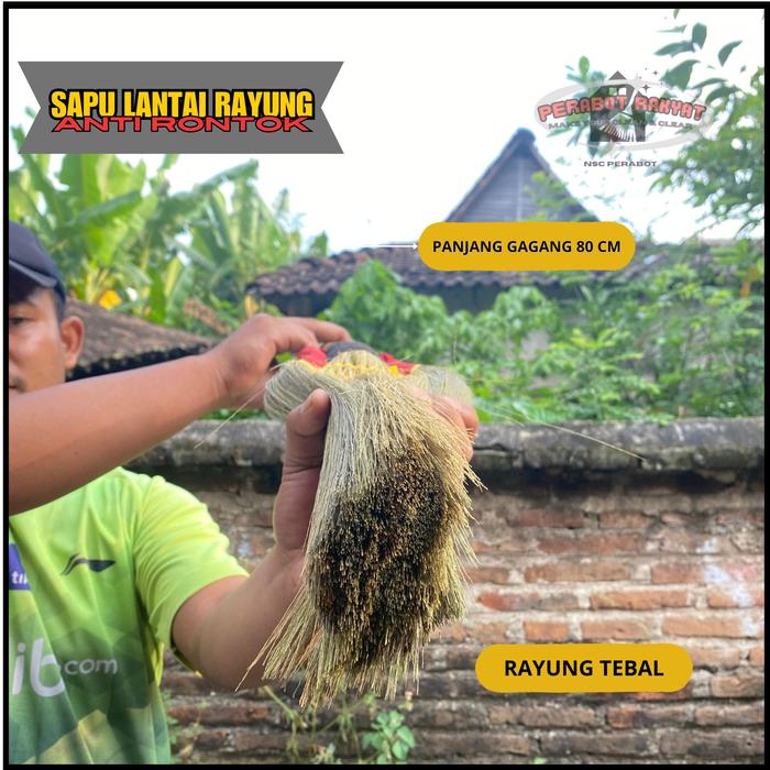 Gambar Sapu Lantai Rayung/Sapu Rayung Padi Penjalin - EXTRA TEBAL dari Pusat Perabot Lokal undefined 5 Tokopedia