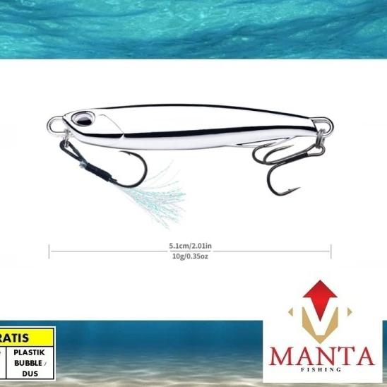 Gambar Metal jig micro jig lure electroplated ultralight 10g 5.1cm, 15g 5.9cm dari MantaFishing undefined Tokopedia
