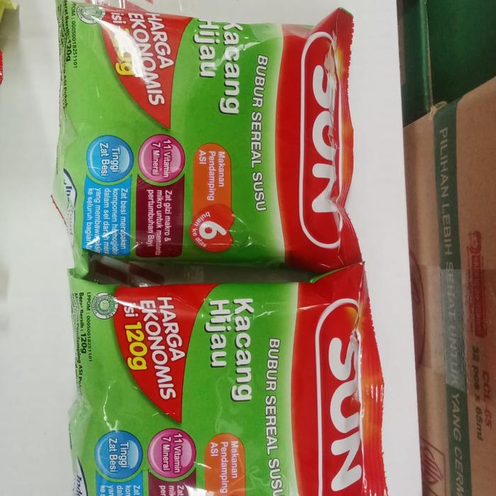 Gambar SUN bubur bayi rasa kacang hijau 120gr reffil dari Han&amp;Niif241097 undefined Tokopedia