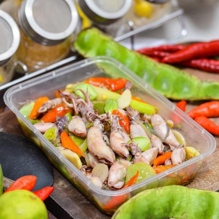 Gambar Cumi Balado dan Tumis Cumi Pete - Tumis Cumi Pete dari indohome22 undefined Tokopedia
