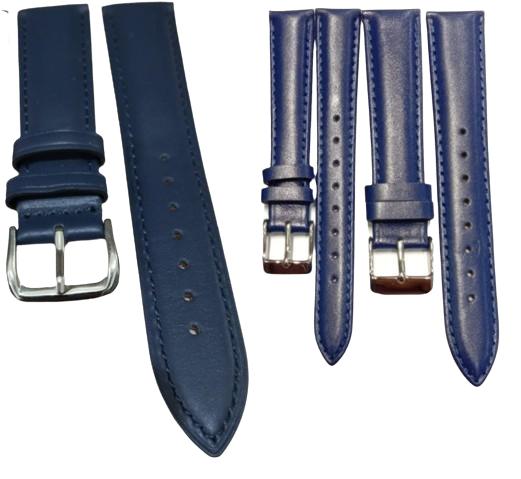 Gambar TALI KULIT JAM TANGAN STRAP WATCH NAVY SIZE 12 MM - 22 MM ORIGINAL - BUCKLE SILVER, 12 MM dari Palapa Watch undefined Tokopedia