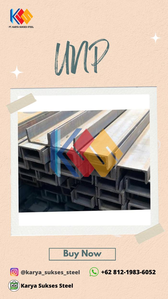 Gambar Besi UNP 150 x 75 x 6000 - 78 kg dari Karya Sukses Steel undefined Tokopedia