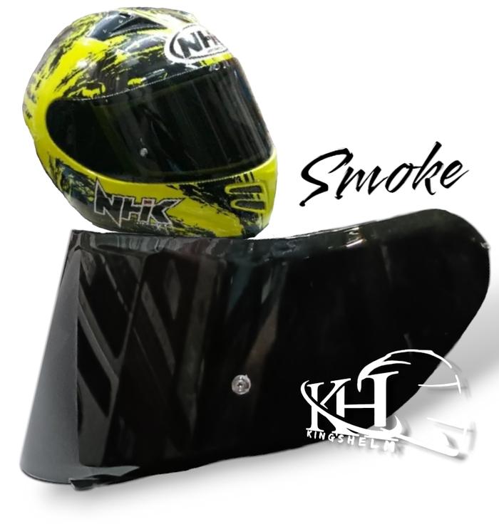 Gambar NHK TERMINATOR PLAT DATAR SMOKE - Hitam dari kings helm undefined Tokopedia