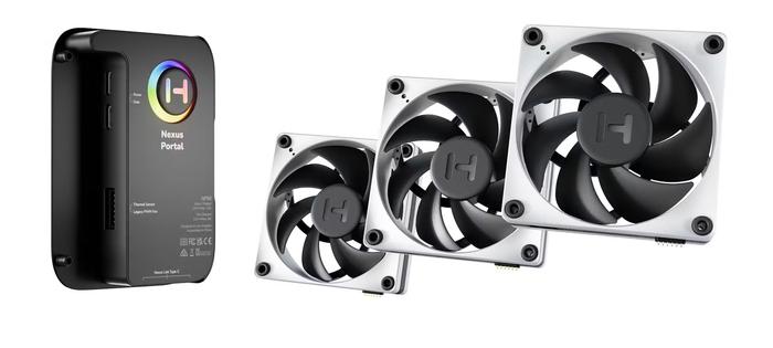 Gambar HYTE FAN CASE 12CM THICC FP12 FAN-HYTE-FP12-BW-3NP / Isi 3 Fan With NP50 Nexus Controll Hub dari Foxhound undefined Tokopedia