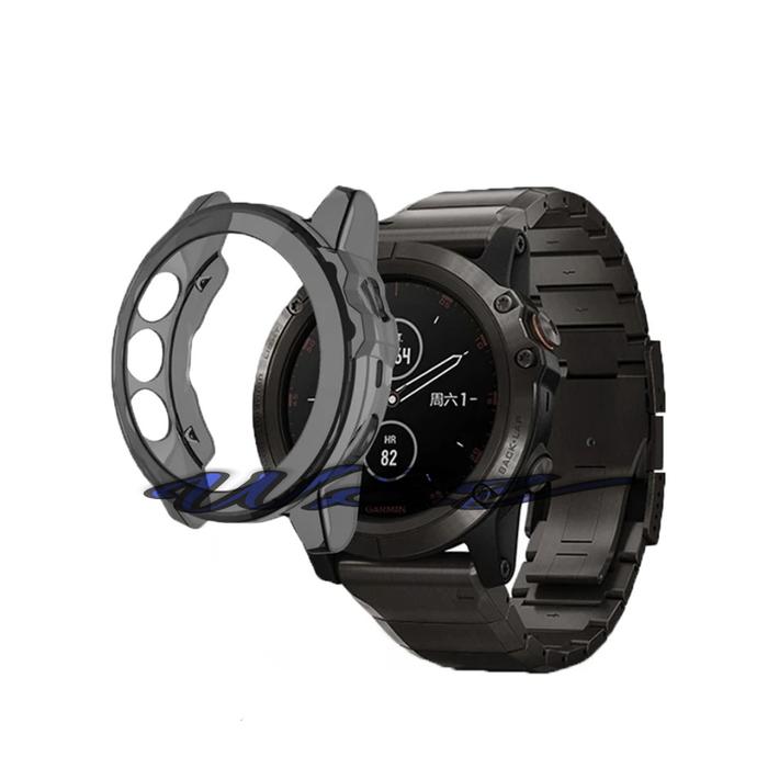 Casing Garmin Fenix 5x Pro Solar Sapphire Cover Body Jam Tangan Acc Rubber  Watch