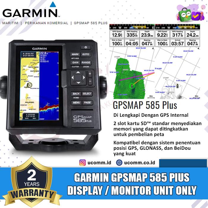 Gambar Garmin Gpsmap 585 Plus Display Unit Only With GPS Internal GPSMap Monitor Navigasi Kapal Garmin 585Plus 585+ Original Garansi TAM - 585 PLus Only dari Ucomm.ID Official Store undefined Tokopedia