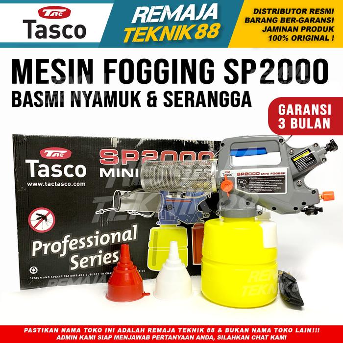 Gambar ALAT SEMPROT PEMBASMI NYAMUK MINI FOGGING TASCO SP 2000 FOGGER SP2000 - TANPA OBAT, PACKING STANDAR dari Remaja Teknik Jakarta undefined Tokopedia