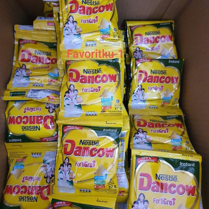 Gambar Susu Bubuk DANCOW Fortigro Vanilla - 1 renteng (isi 10 pcs @28 gram) dari Toko sumber urip pati undefined Tokopedia