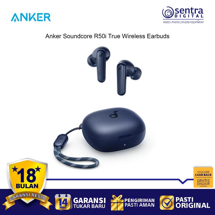 Gambar Anker Soundcore R50i True Wireless Earbuds ( R 50i TWS ) - Navy Blue dari Sentra Digital undefined Tokopedia