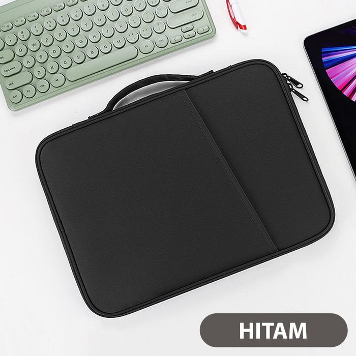 Gambar Sleeve Huawei Matepad SE 10.4 - Kids Edition Elegant Minimalis Multi-function Good Quality Bag Handle Tas Handbag Pouch Medium Sarung Laptop Universal 9 - 11 Inch - Hitam dari Pepperbox Store undefined Tokopedia