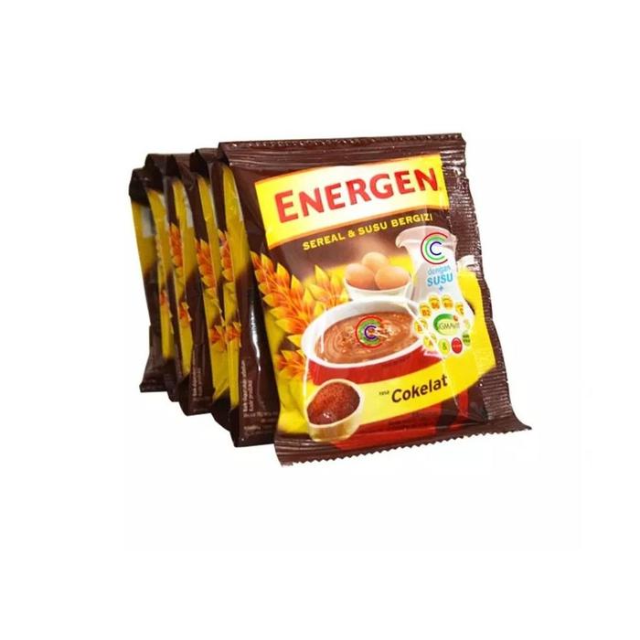 Gambar Energen Sereal Coklat, Vanila, Jagung, Jahe, Kacang Hijau, Kurma 10pc - Coklat dari indohome22 undefined Tokopedia