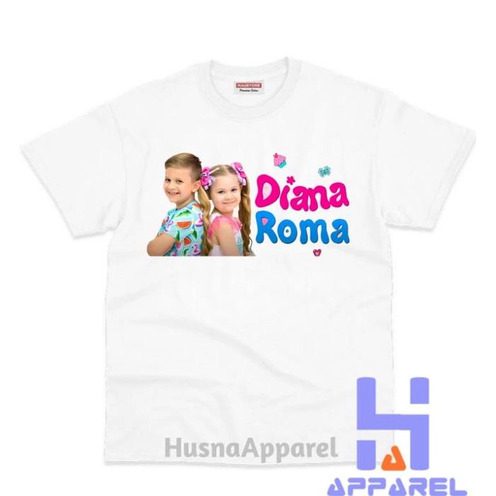 Gambar BAJU ANAK KAOS ANAK DIANA ROMA YOUTUBER - Lilac, S dari husna apparell undefined 4 Tokopedia