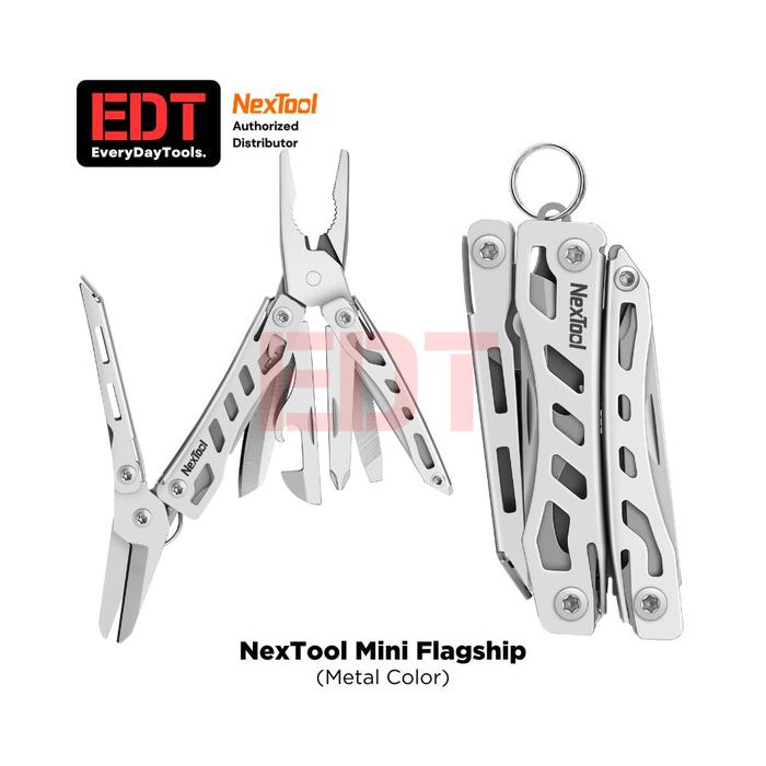 Gambar NexTool Mini Flagship - Compact Small Plier Based Multitool - EDC Outdoor Urban Multi Tools - Silver dari EveryDayTools undefined Tokopedia