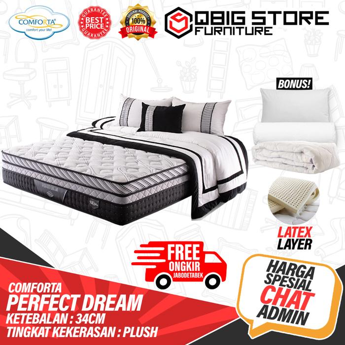 Gambar Kasur SpringBed Comforta Perfect Dream Spring bed matras - HANYA KASUR, 90 X 200 dari Qbig Store undefined Tokopedia