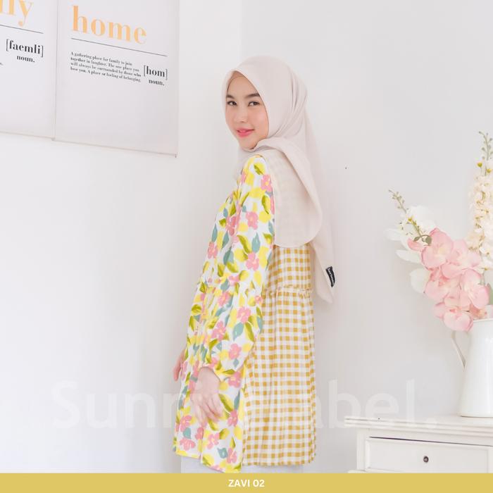 Gambar ZAVI BLOUSE by SUNRISELABEL Rayon Wanita Atasan - Kode 02, L dari Sunriselabelpusat undefined Tokopedia