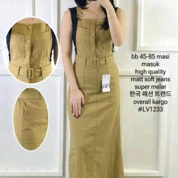 Jual JUMPSUIT OVERALL ROK CARGO WANITA MURAH BAJU KODOK CARGO