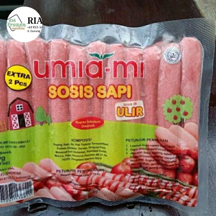 Gambar UMIAMI Sosis Sapi Ulir 750gr isi 30pcs Frozen Food dari Ria frozen1 undefined Tokopedia