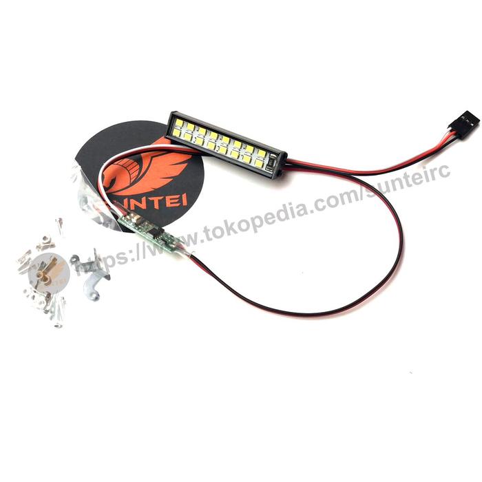 Gambar Lampu roof rc ROOFLAMP RC  dengan module 3 mode nyala led untuk crawler adventure rc MN traxxas Yikong Rgt Wpl 1/12 1/10 1/8 - 52MM dari suntei undefined Tokopedia