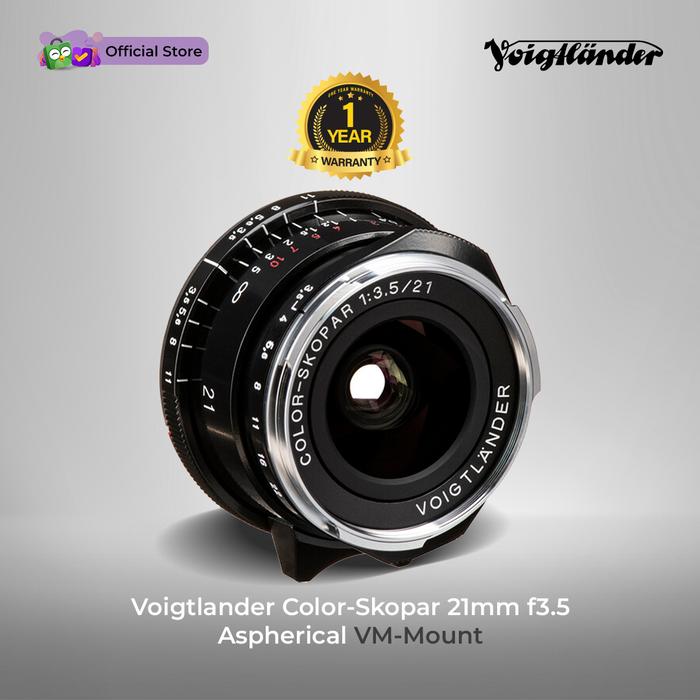 Gambar Voigtlander Lens 21mm f3.5 VM Color Skopar VL Type II for Leica M - Black dari Voigtlander Indonesia undefined Tokopedia