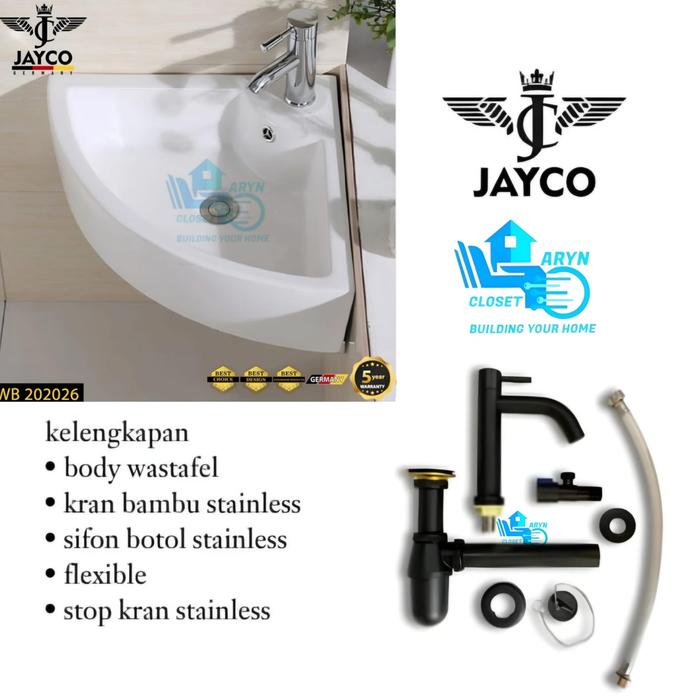 Gambar Wastafel sudut sericite paket / Wastafel cuci tangan - Paket 9 dari ArynCloset undefined Tokopedia