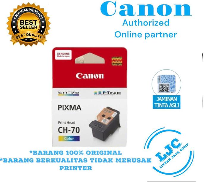 Gambar Print Head BH-70 CH-70 Cartridge Tinta Canon G1020 G2020 Black Color - colour dari Lityan Jaya Comp undefined Tokopedia