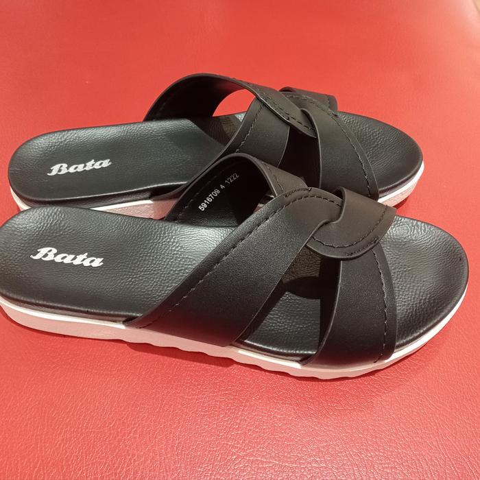 Gambar BATA Sandal Wanita New28 Original Black 571-6645 - Hitam, 40 dari Tika Bata undefined 5 Tokopedia