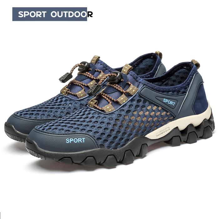 Gambar Sepatu Gunung Hiking Camping Outdoor Wanita Impor ukuran 36 sampai 41 Drausser - Navy, 40 dari Krugeer undefined Tokopedia