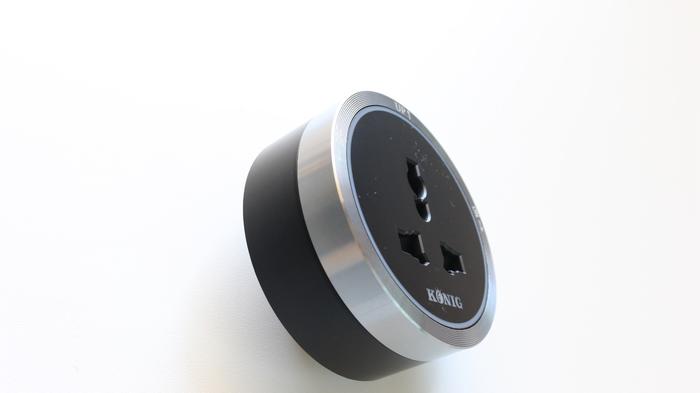 Gambar Module Universal Socket for Power Track Socket Konig with Full LED - Black+Grey dari Congo Lifestyle Store undefined Tokopedia