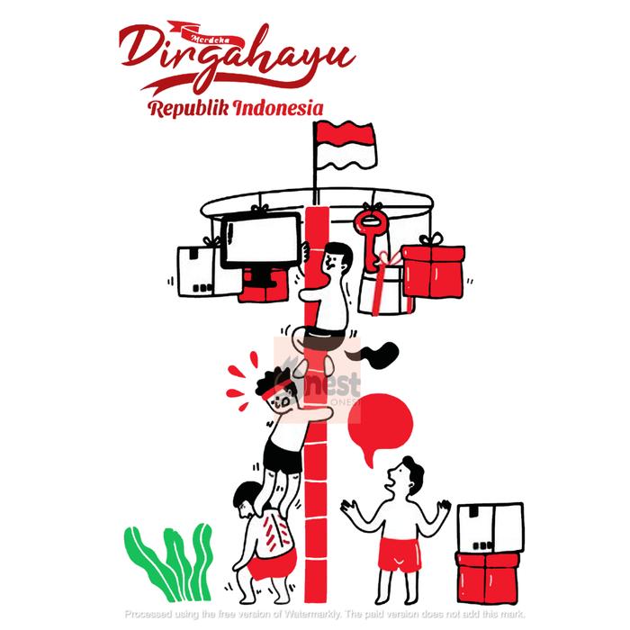 Gambar Totebag Tote Bag Goodiebag Goodie Bag Tas Souvenir Merdeka 17 Agustus Tas Hampers Kanvas Lucu - MERDEKA PANJAT, TOTEBAG PUTIH dari Onestop Fashion_NEW undefined Tokopedia