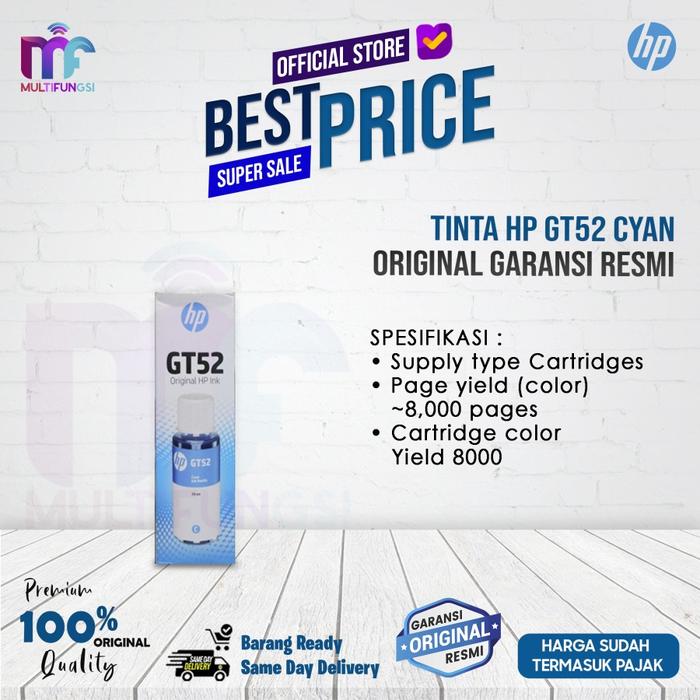 Gambar Tinta HP GT52 Cyan, Magenta, Yellow - For GT 5810 5820 Original GT-52 - Biru dari Multifungsi Online Kota Administrasi Jakarta Pusat Tokopedia