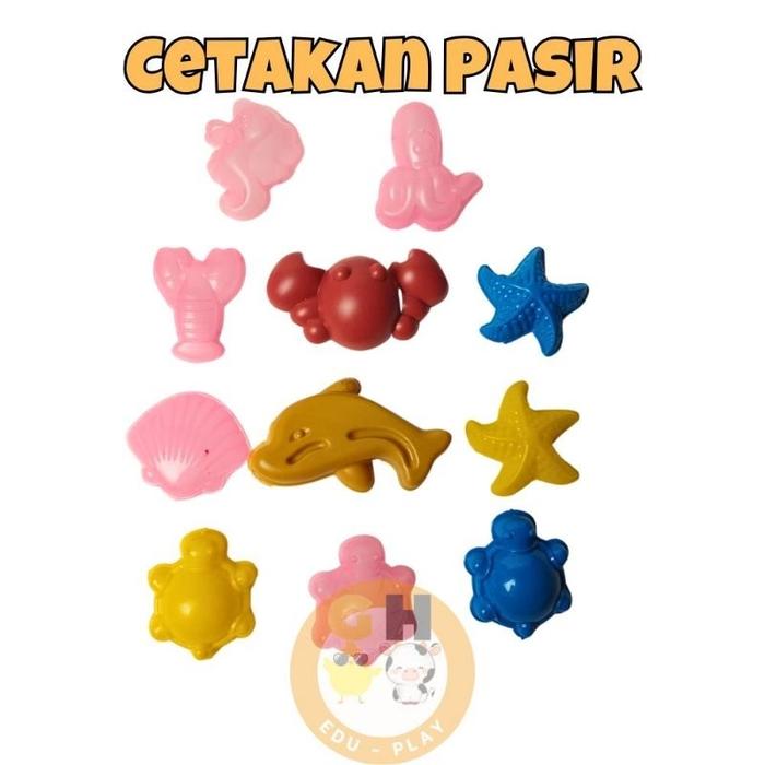 Gambar Mainan Edukasi Anak Cetakan Pasir Kinetik Motif Lucu Magic Sand Montessori - Cetakan Laut dari Emolis_NEW undefined Tokopedia