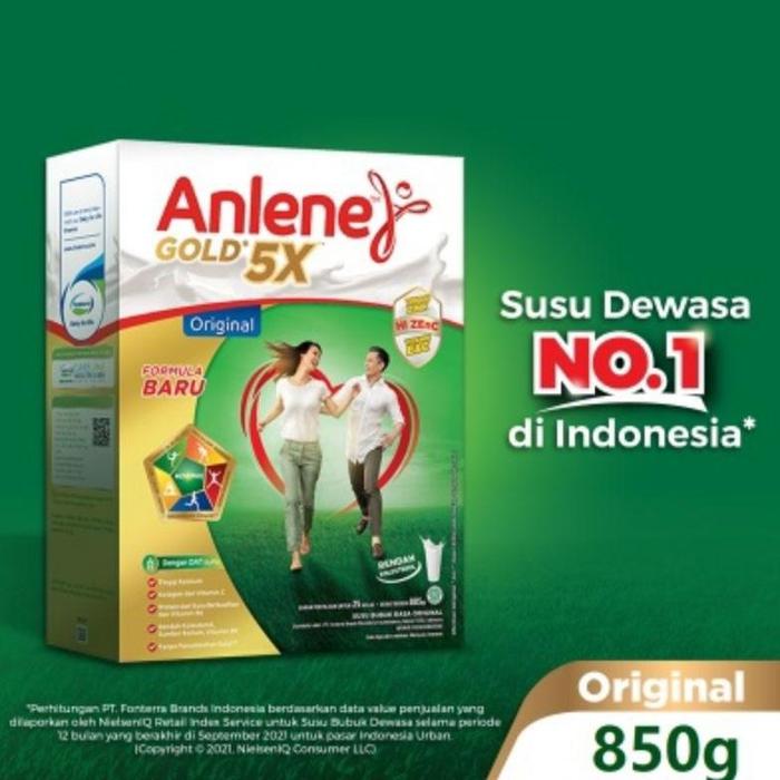 Gambar New Anlene Gold 5X 850gr Tinggi Kalsium & Zink untuk kesehatan Tulang, - Original/Plain dari Muda Harja undefined Tokopedia