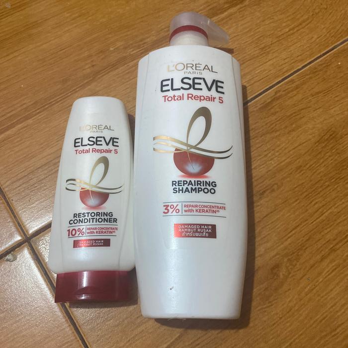 Gambar Loreal Paris Total Repair 5 Shampoo Hair Care 650 ml - Shampoo+Condi dari Niky Toys Nik undefined Tokopedia