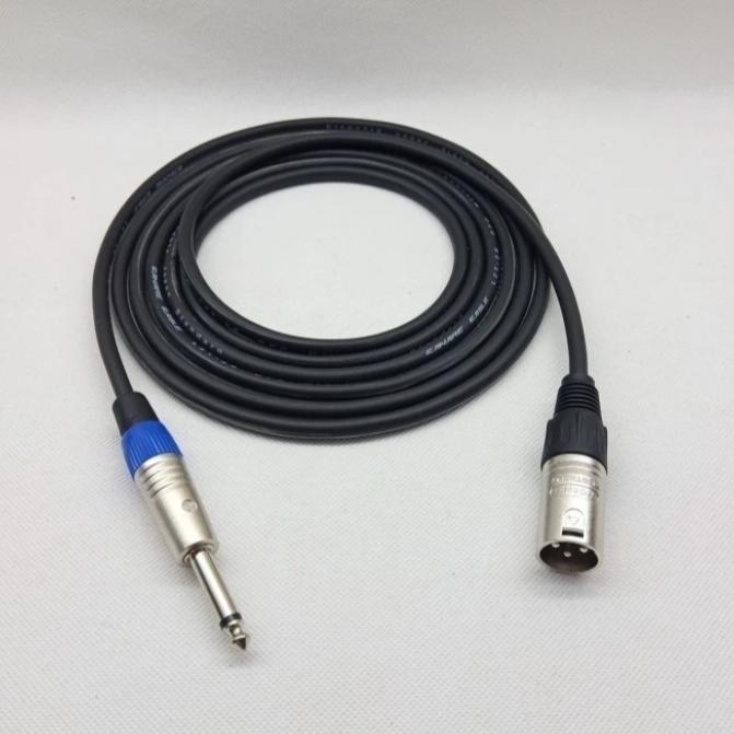 Gambar Kabel Audio Canare Jack Akai mono 6.5mm Male To XLR Male 1-10mtr - Hitam, 1mtr dari Firman Audio Elektronik undefined Tokopedia