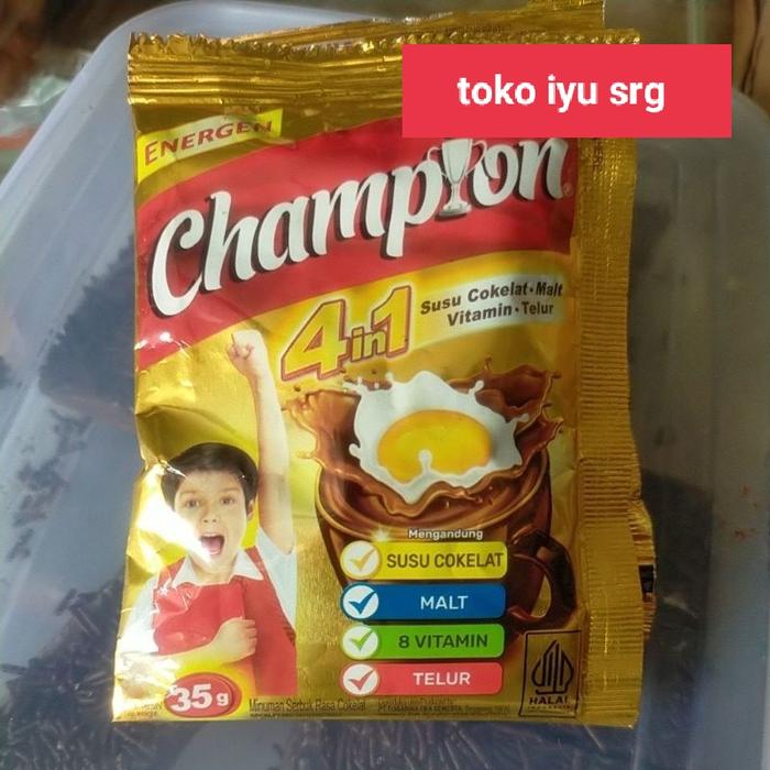 Gambar minuman Energen Champion  30 Gr 4 in 1  rencengan isi 10 pcs dari toko iyu srg undefined Tokopedia