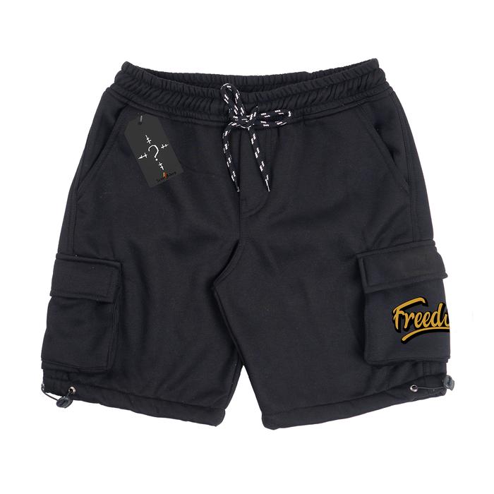 Gambar Celana pendek pria boardshort shortpants Sablon Freedom Warna Hitam Unisex - Hitam Freedom, M dari Abionnic undefined Tokopedia