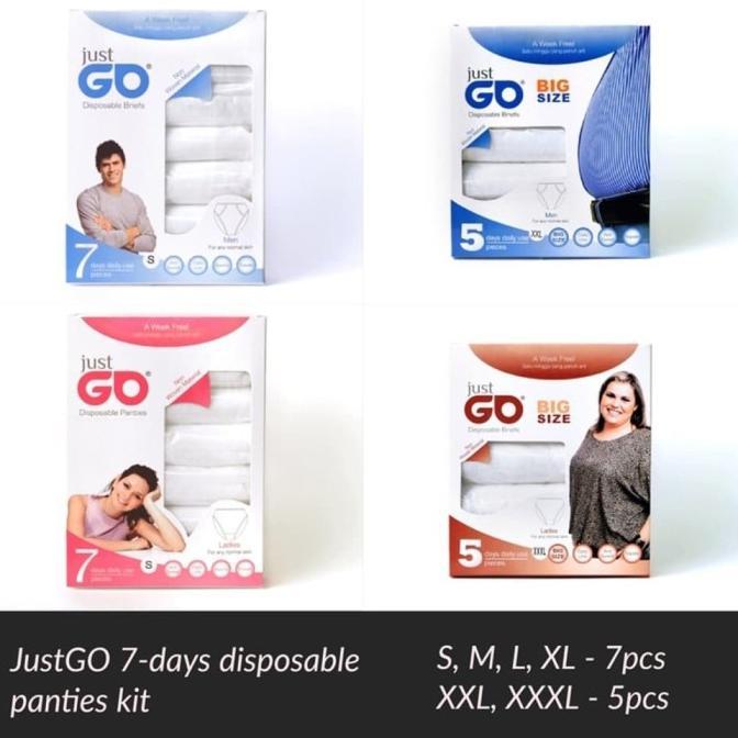 Gambar Celana dalam kertas JUST GO pria S/M/L/XL/XXL/XXXL disposable - PRIA, S dari xymmart undefined Tokopedia