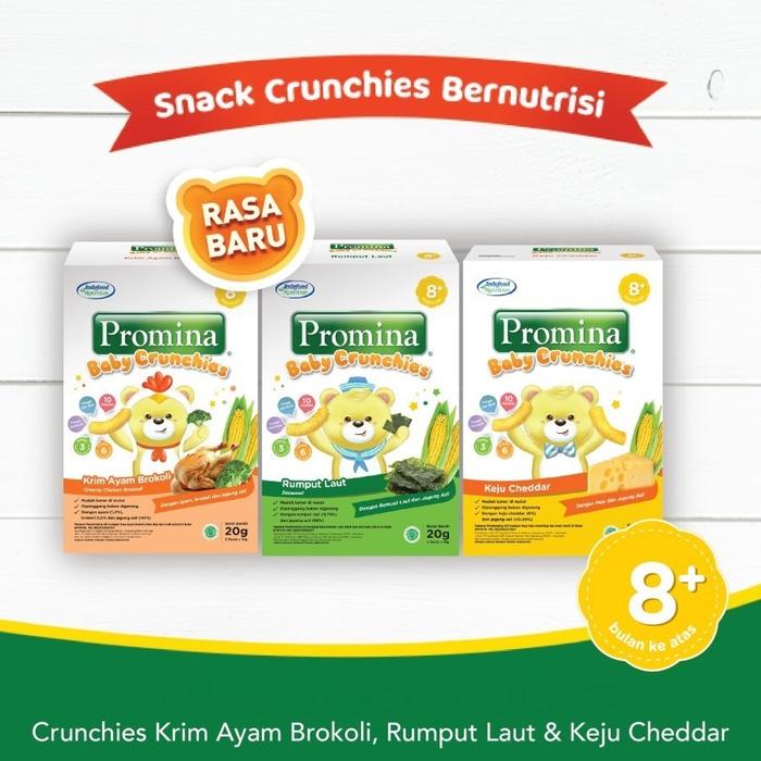Gambar Camilan Bayi Snack Promina baby crunchies Keju Cheese - Rumput Laut dari aadisashop undefined Tokopedia