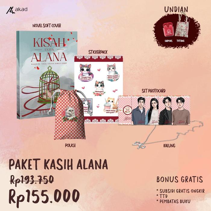Gambar PRE ORDER Buku Novel - Kisah Untuk Alana - Elyer4a - Akad - Bumifiksi ( 4 Juni 2024) - KASIH ALANA dari BumifiksiJogjakarta Kab. Sleman Tokopedia