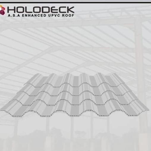 Gambar Atap UPVC Holodeck Warna Hitam - Putih 12mm - Putih dari Galuh Jaya Truss undefined Tokopedia