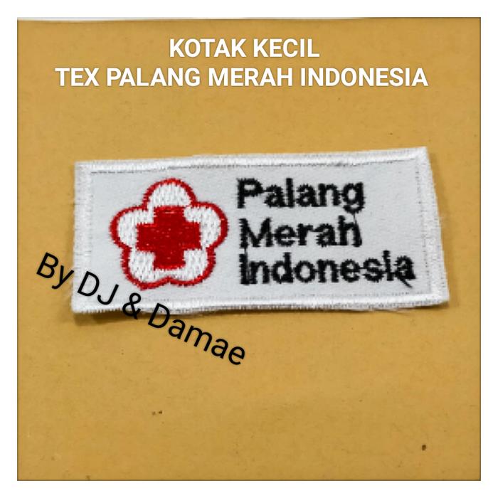 Gambar Atribut LOGO Palang Merah Indonesia Logo PMI - KOTAK KECIL TEX dari Pandu Pramuka undefined Tokopedia