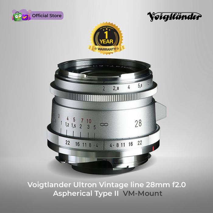 Gambar Voigtlander Lens 28mm f2.0 VM II Ultron for Leica M - Silver dari Voigtlander Indonesia undefined Tokopedia
