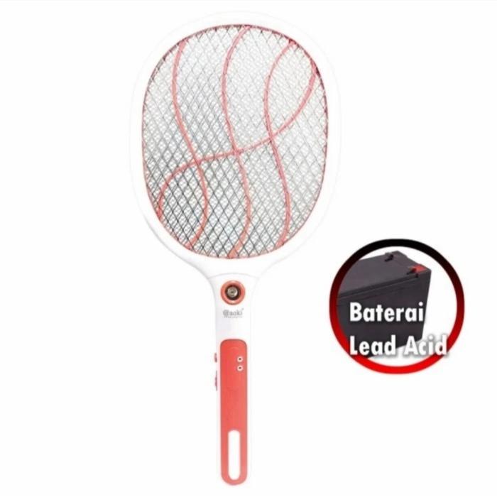 Gambar Aoki Raket Nyamuk Charge Lithium Battery AK-883 New - Merah Muda dari NICA EL undefined Tokopedia