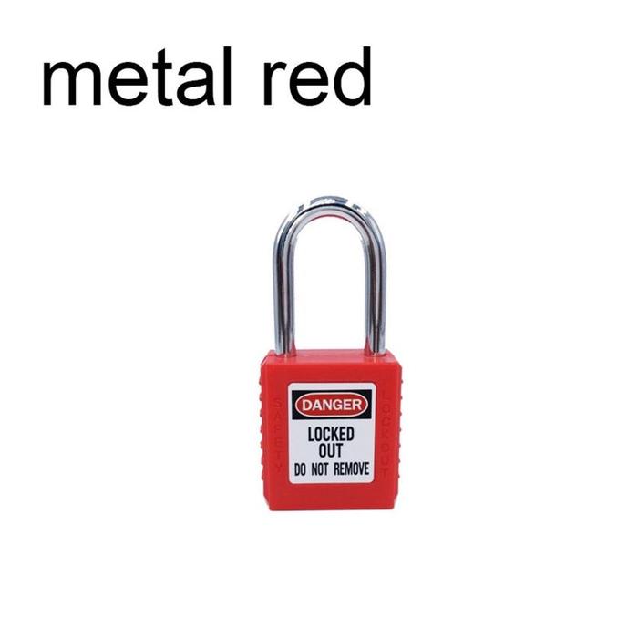 Gambar Loto Padlock Gembok Safety Equipment 38mm Merah dan Kuing - red dari Doksa Store undefined Tokopedia