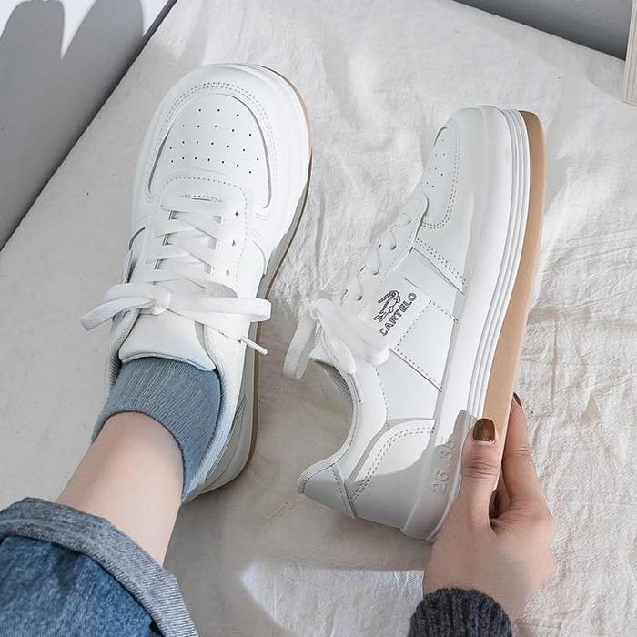 Gambar NEWW Cani "Free Box" Bae Sepatu Sneakers Wanita Korea 9194 - WHITE, 39 dari Belgiax undefined Tokopedia