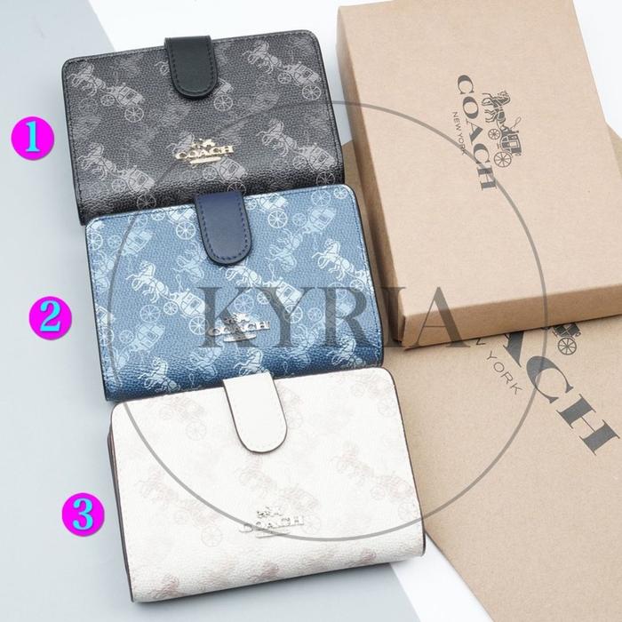 Jual DOMPET WANITA CC 87936 MEDIUM WALLET HORSE AND CARRIAGE COLOR