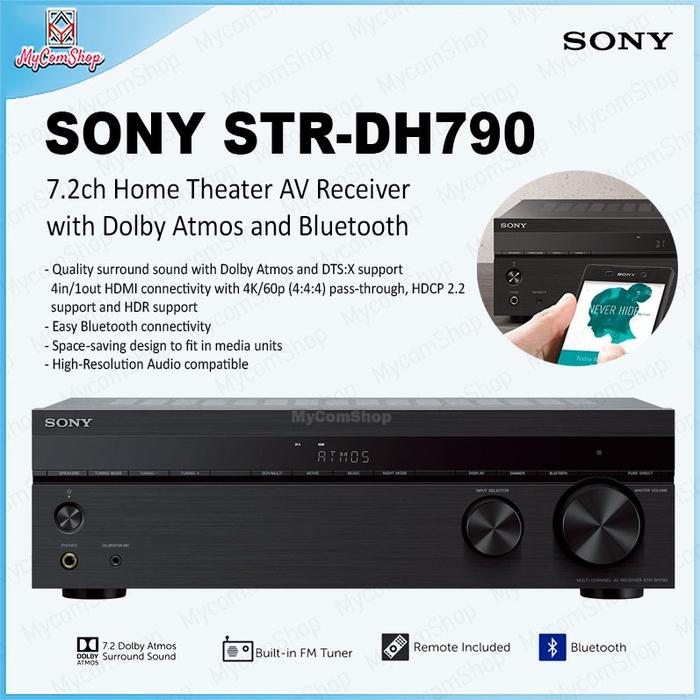 Gambar SONY STR-DH790 7.2CH STEREO AMPLIFIER HOME THEATER AV RECEIVER WITH DOLBY ATMOS SURROUND BLUETOOTH CONNECTIVITY - Unit Only dari MYCOMSHOP undefined Tokopedia