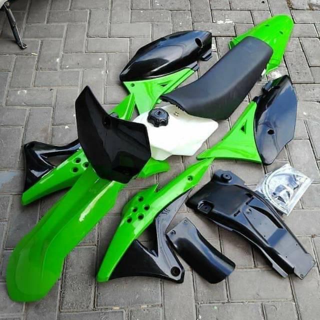 Gambar BODY GORDON SET HIJAU HITAM KLX DTRACKER 150 dari NINETEEN MX BANDUNG undefined Tokopedia