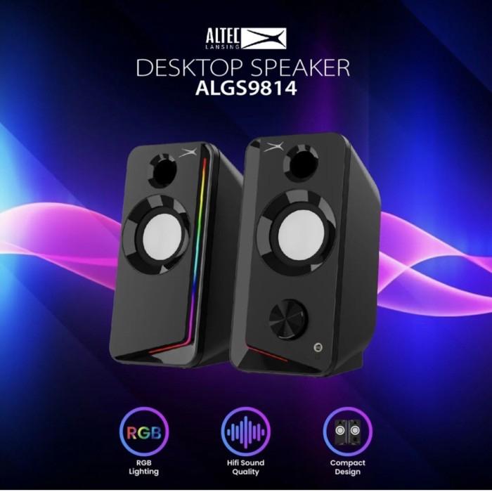 Gambar Altec Lansing ALGS9814 Desktop Speaker for Laptop PC with RGB Lighting dari Click & Go Tokopedia undefined Tokopedia