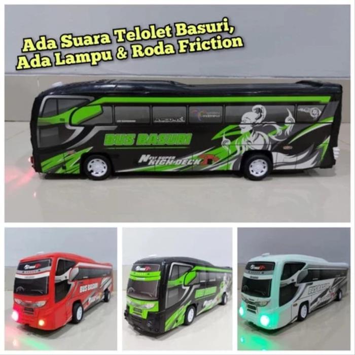 Gambar Mainan RC Bus Klakson Telolet Basuri Remote Control - Mainan Mobil Mobilan Bis Remot Kontrol Anak - Non Rc dari Rumah Chiko undefined Tokopedia